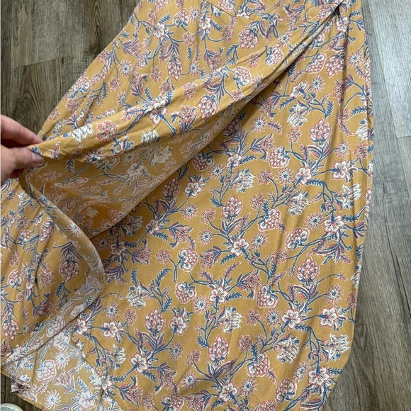 Japna • Boho Floral Faux Wrap Maxi Skirt - Picture 3 of 9
